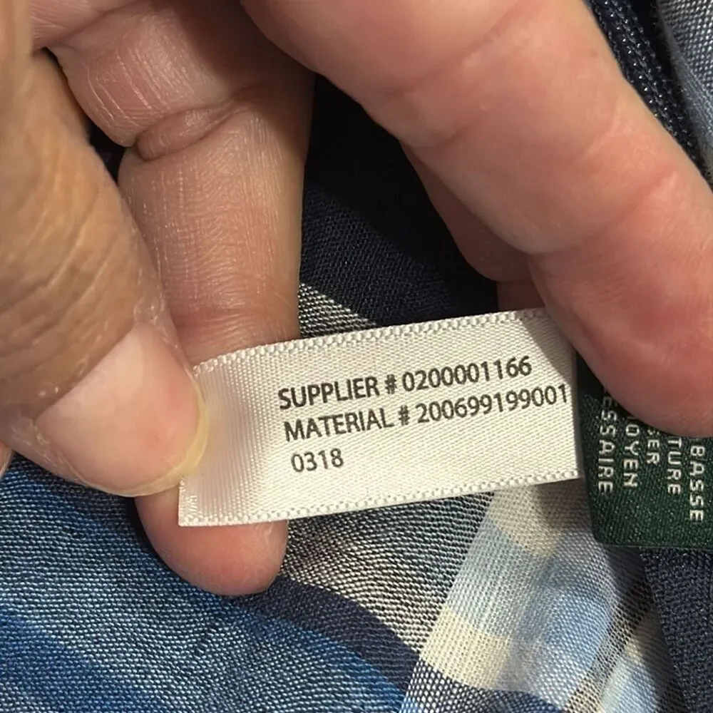 (K2) LAUREN RALPH LAUREN Asymmetrical Ruffle Skirt Navy Blue Midi Skirt, Sz L - Picture 16 of 16